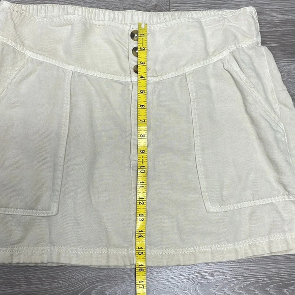 Aerie Twill V Skirt Linen Blend XL - Picture 7 of 13